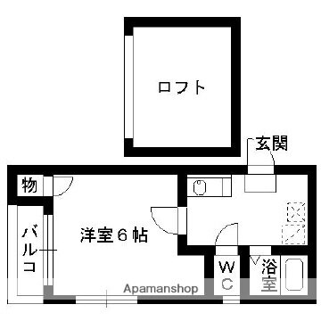 ルピナス博多東 2階 1K 賃貸物件詳細