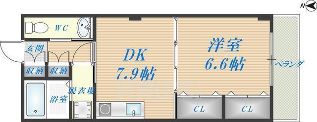 大阪府東大阪市下小阪４ 八戸ノ里駅 1DK マンション 賃貸物件詳細