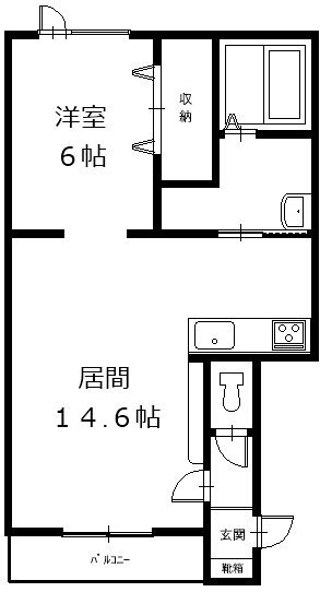 北海道帯広市西十三条南２ 柏林台駅 1LDK アパート 賃貸物件詳細
