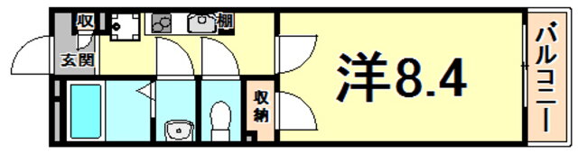 兵庫県尼崎市東本町３ 大物駅 1K マンション 賃貸物件詳細