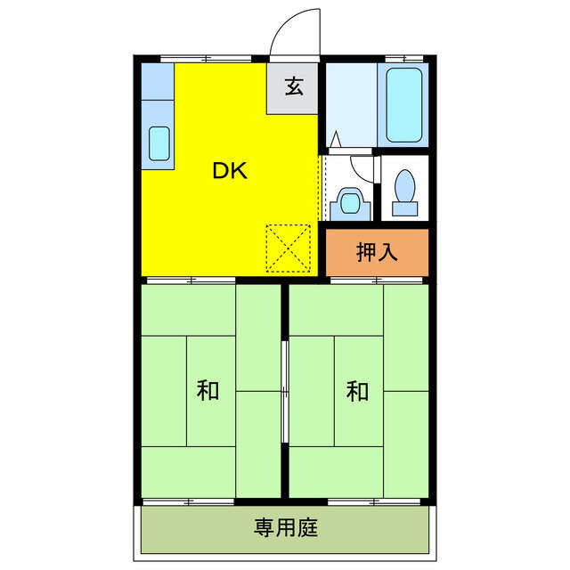 岐阜県不破郡垂井町宮代 2DK アパート 賃貸物件詳細