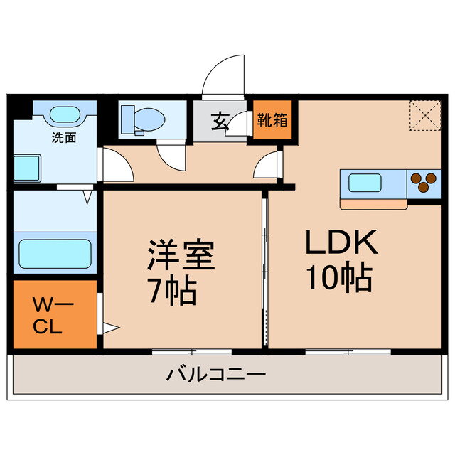 愛知県名古屋市北区楠１ 1LDK アパート 賃貸物件詳細