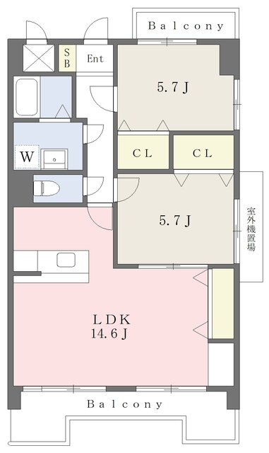 福岡県北九州市小倉北区中井３ 九州工大前駅 2LDK マンション 賃貸物件詳細
