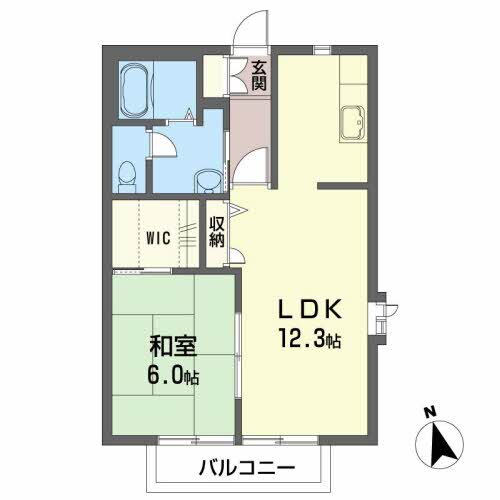 グランシード富沢Ｂ 2階 1LDK 賃貸物件詳細