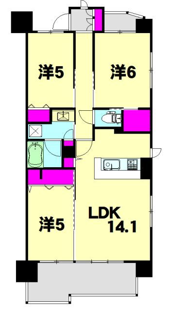 埼玉県川口市川口６ 川口駅 3LDK マンション 賃貸物件詳細