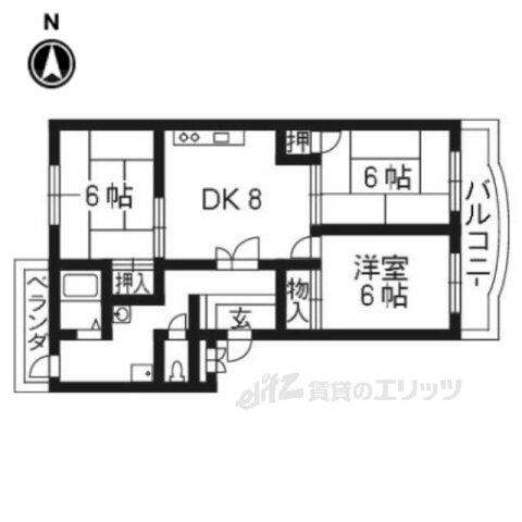 京都府京都市西京区下津林東大般若町 桂駅 3LDK マンション 賃貸物件詳細