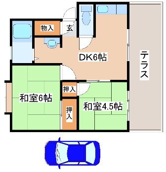 兵庫県神戸市西区玉津町出合 明石駅 2DK アパート 賃貸物件詳細