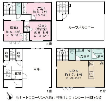 デザインメゾン門前仲町 3LDK 賃貸物件詳細
