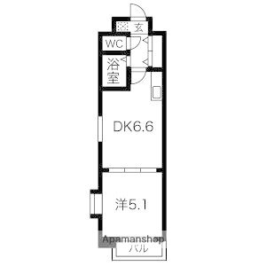 福岡県福岡市中央区荒戸２ 大濠公園駅 1DK マンション 賃貸物件詳細