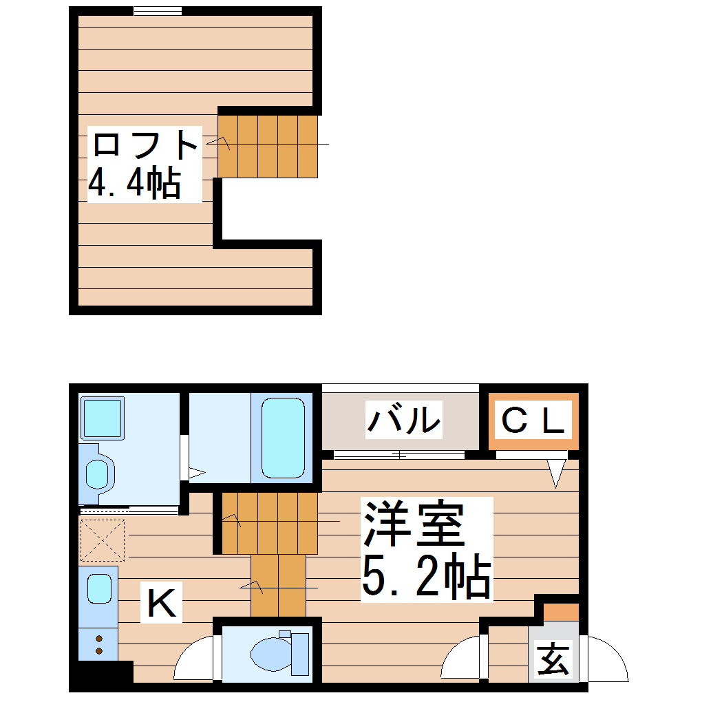 宮城県仙台市若林区三百人町 連坊駅 1K アパート 賃貸物件詳細