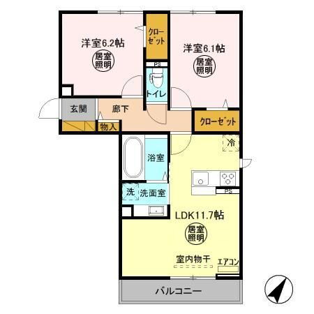 千葉県流山市前ケ崎 北小金駅 2LDK アパート 賃貸物件詳細