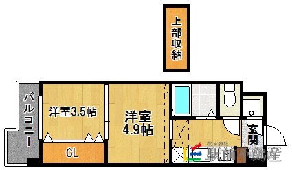 福岡県福岡市博多区住吉４ 博多駅 2K マンション 賃貸物件詳細