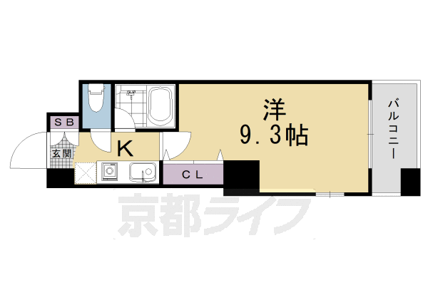 京都府京都市右京区梅津南広町 西京極駅 1K マンション 賃貸物件詳細
