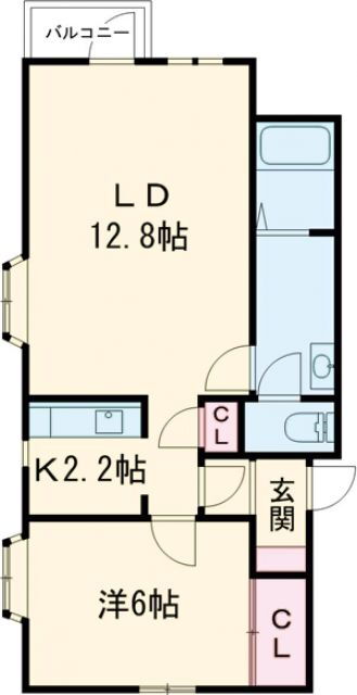 トーワ南長潟 2階 1LDK 賃貸物件詳細