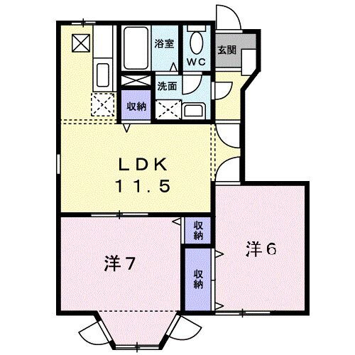 兵庫県加東市下滝野４ 滝野駅 2LDK アパート 賃貸物件詳細