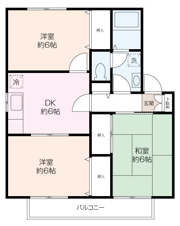 プレジール葉山 2階 3DK 賃貸物件詳細