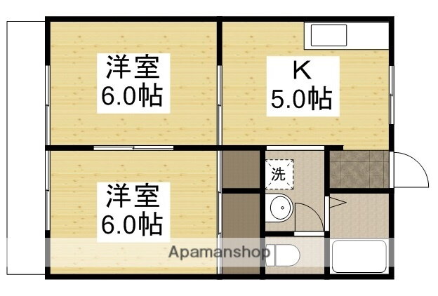 岡山県岡山市北区庭瀬 庭瀬駅 2DK アパート 賃貸物件詳細