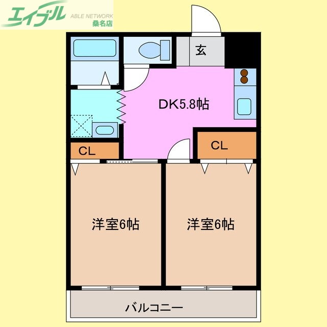 三重県桑名市長島町駒江 近鉄長島駅 2DK アパート 賃貸物件詳細