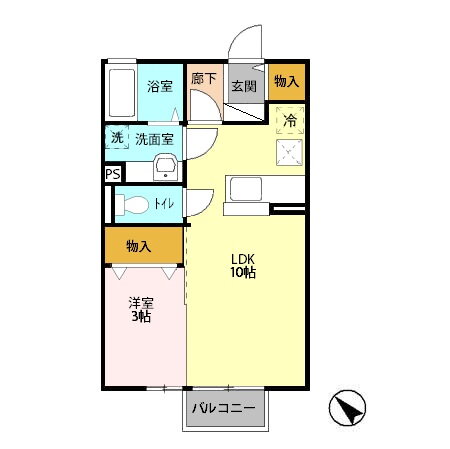 ロイヤルバード 1階 1LDK 賃貸物件詳細