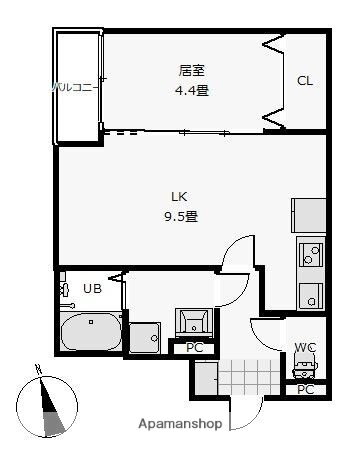 福岡県福岡市東区香椎１ 香椎宮前駅 1LDK アパート 賃貸物件詳細