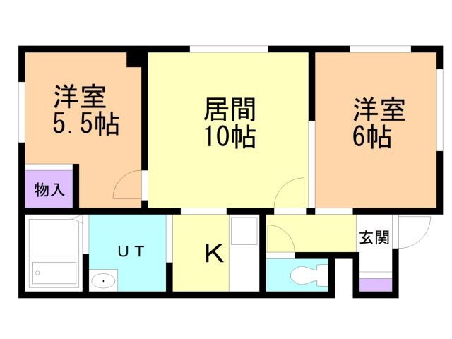 厚別中央ハイツ 1階 2LDK 賃貸物件詳細