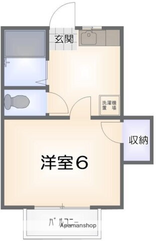 徳島県徳島市明神町６ 阿波富田駅 1K アパート 賃貸物件詳細