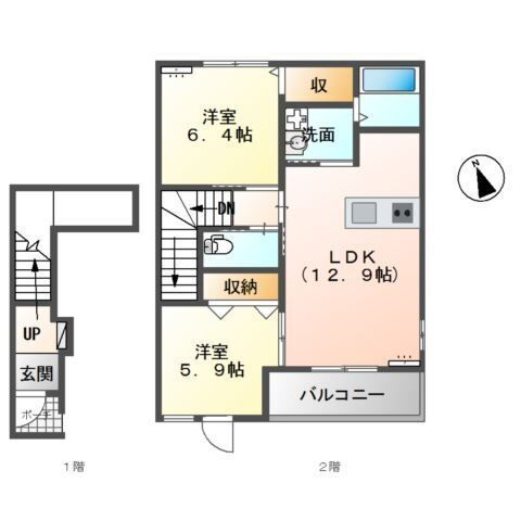 茨城県結城市大字結城 結城駅 2LDK アパート 賃貸物件詳細
