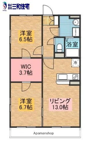 栃木県さくら市馬場 氏家駅 2LDK マンション 賃貸物件詳細