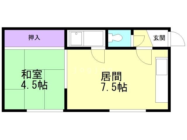 北海道札幌市北区新川五条２ 新川駅 1LDK アパート 賃貸物件詳細