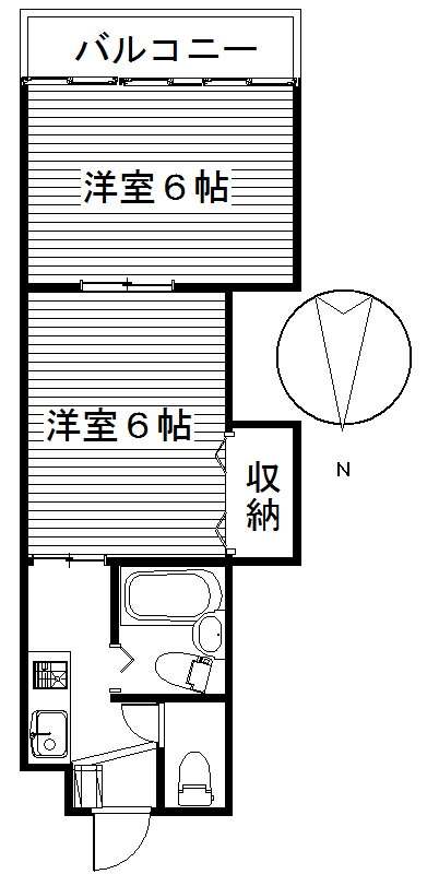 群馬県前橋市下小出町２ 中央前橋駅 2K マンション 賃貸物件詳細