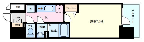 広島県広島市中区国泰寺町１ 鷹野橋駅 1K マンション 賃貸物件詳細