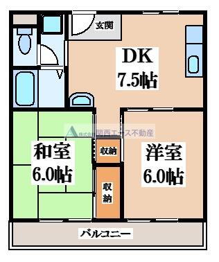 大阪府大東市谷川２ 住道駅 2DK マンション 賃貸物件詳細