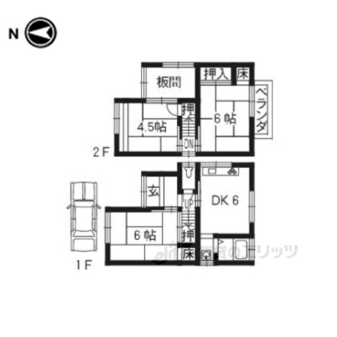 京都府京都市伏見区桃山町西尾 六地蔵駅 3DK 一戸建て 賃貸物件詳細
