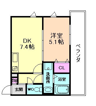 大阪府大阪市此花区西九条２ 西九条駅 1DK アパート 賃貸物件詳細