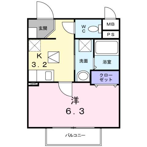 神奈川県厚木市旭町５ 本厚木駅 1K アパート 賃貸物件詳細