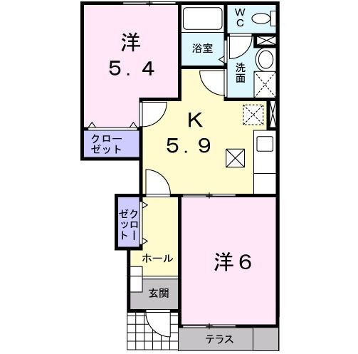 愛知県西尾市吉良町下横須賀東下河原 上横須賀駅 2K アパート 賃貸物件詳細