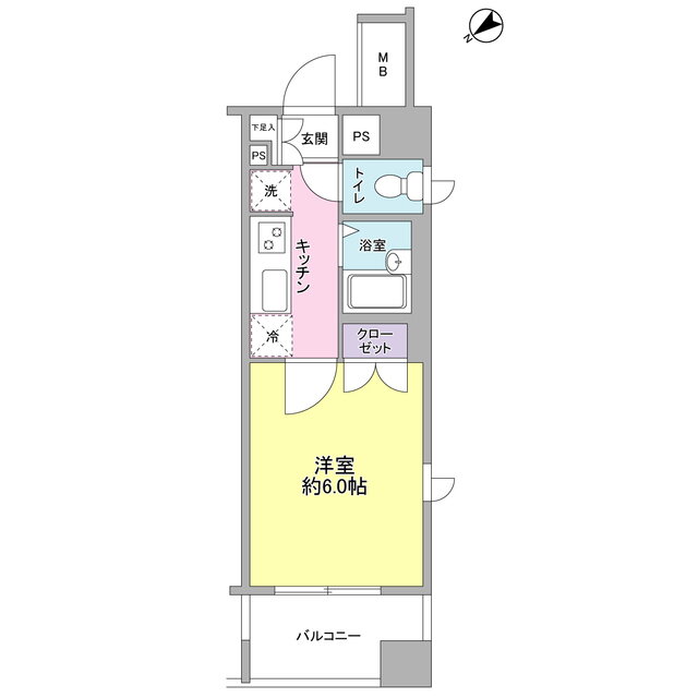 神奈川県川崎市高津区溝口２ 溝の口駅 1K マンション 賃貸物件詳細