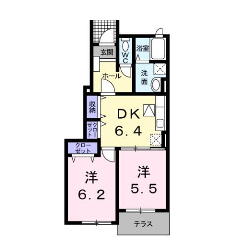 鹿児島県霧島市隼人町内 日当山駅 2DK アパート 賃貸物件詳細