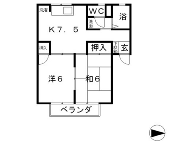 岡山県倉敷市福島 倉敷駅 2DK アパート 賃貸物件詳細