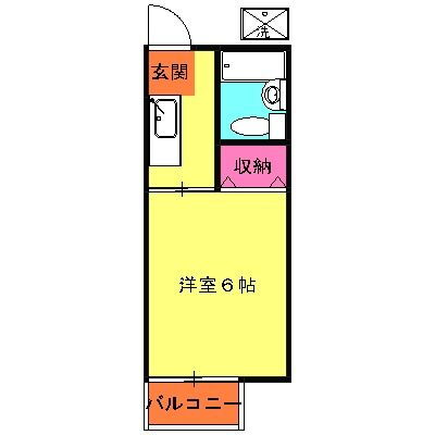 メゾン西横浜 2階 1K 賃貸物件詳細
