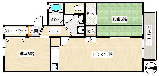 広島県広島市佐伯区八幡１ 2LDK アパート 賃貸物件詳細
