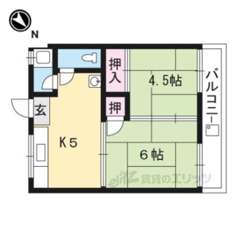 滋賀県守山市勝部１ 守山駅 2DK アパート 賃貸物件詳細