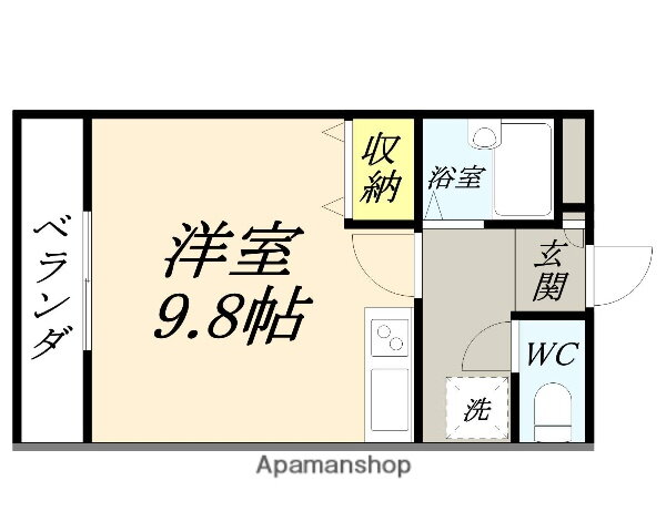 岡山県岡山市北区下中野 備前西市駅 ワンルーム アパート 賃貸物件詳細