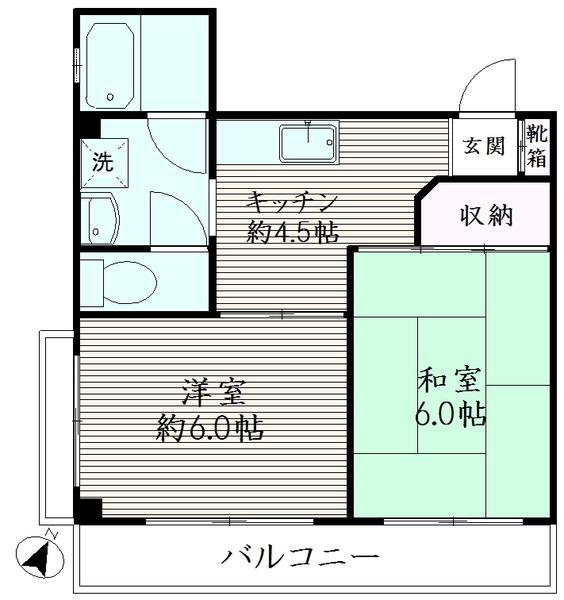 東京都大田区久が原５ 千鳥町駅 2K マンション 賃貸物件詳細