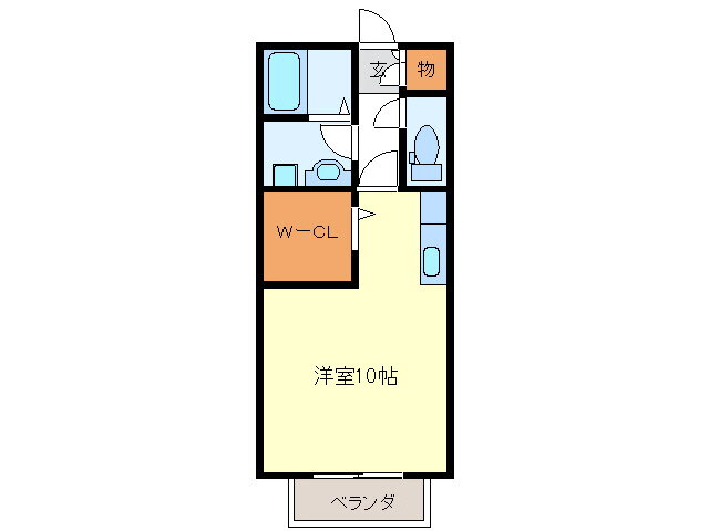 エーマミイ 2階 ワンルーム 賃貸物件詳細