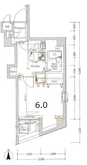 東京都品川区戸越６ 中延駅 1K マンション 賃貸物件詳細