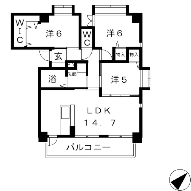 岡山県倉敷市老松町４ 倉敷駅 3LDK マンション 賃貸物件詳細