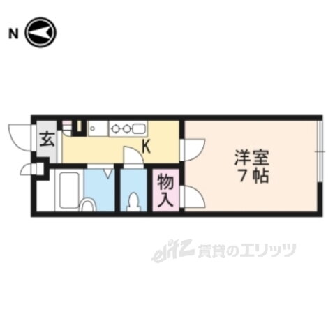 京都府京都市山科区西野櫃川町 東野駅 1K アパート 賃貸物件詳細