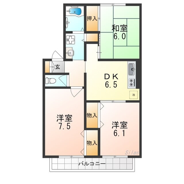 大阪府泉大津市二田町３ 松ノ浜駅 3DK アパート 賃貸物件詳細