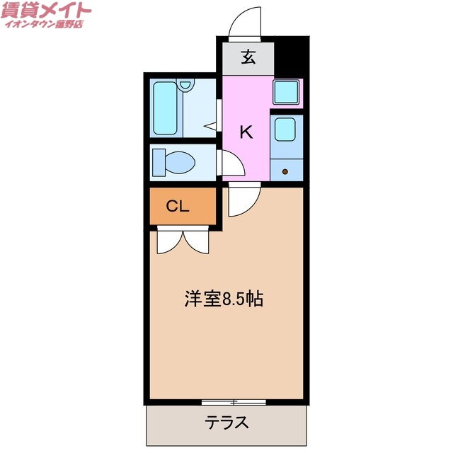 三重県員弁郡東員町大字鳥取 東員駅 1K アパート 賃貸物件詳細